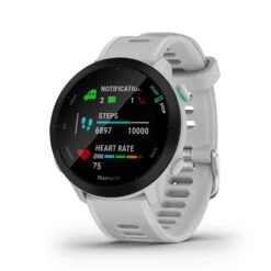 Garmin | Forerunner 55 Running Watch - Whitestone -Cheap Sports Store 0100256201 garmin forerunner55 display