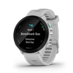 Garmin | Forerunner 55 Running Watch - Whitestone -Cheap Sports Store 0100256201 garmin forerunner55 schedule