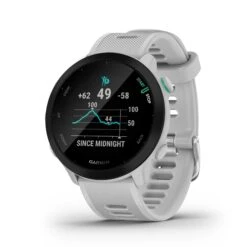 Garmin | Forerunner 55 Running Watch - Whitestone -Cheap Sports Store 0100256201 garmin forerunner55 tracker