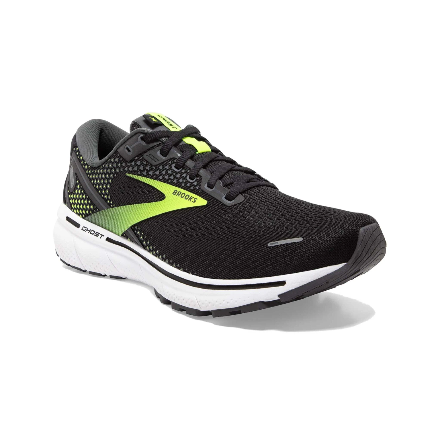 Brooks | Men's Ghost 14 2E Running Shoes - Black 4 Brooks | Men's Ghost 14 2E Running Shoes - Black - Image 2