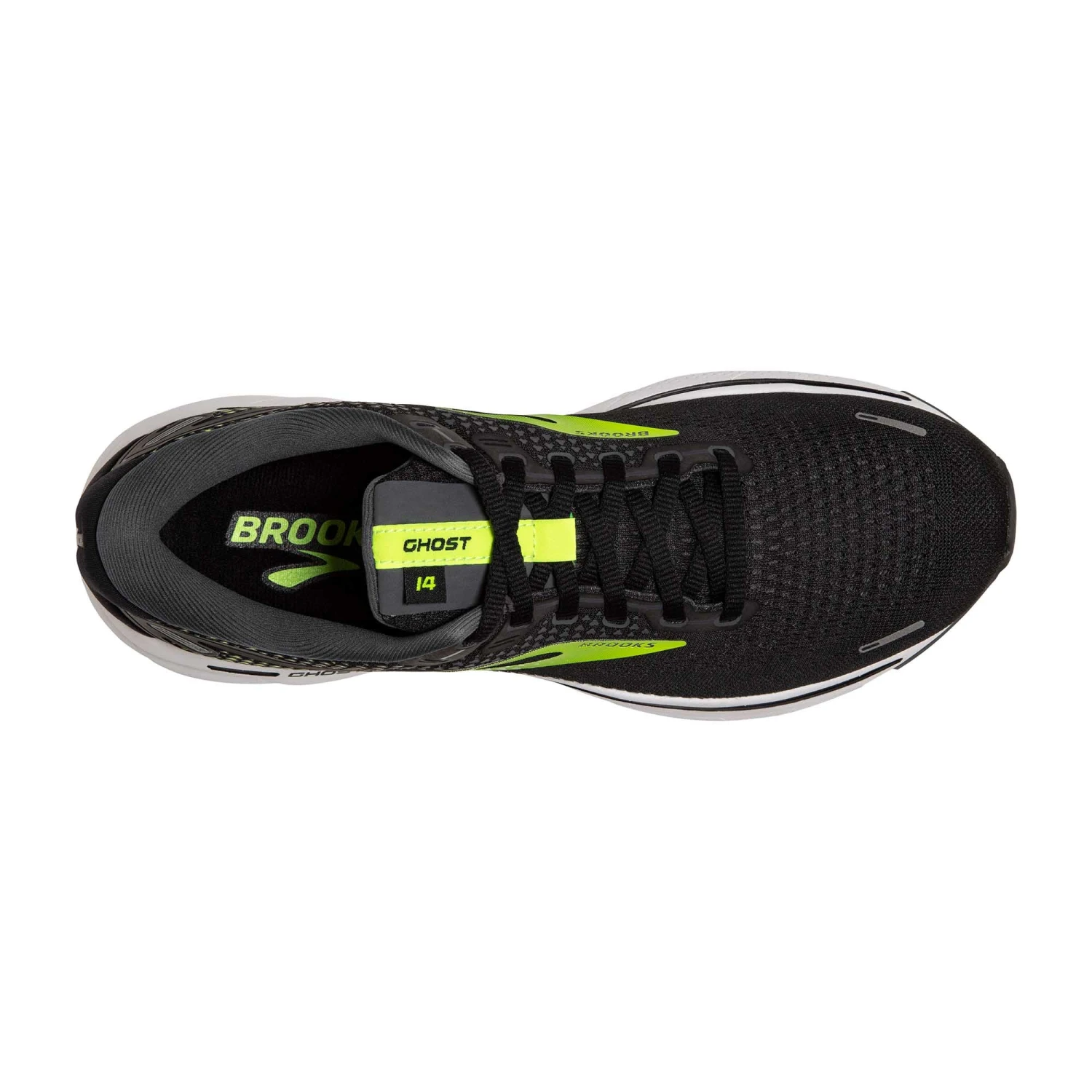 Brooks | Men's Ghost 14 2E Running Shoes - Black 7 Brooks | Men's Ghost 14 2E Running Shoes - Black - Image 5