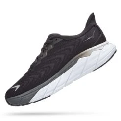 Hoka One One Hoka | Women's Arahi 6 Running Shoes - Black -Cheap Sports Store 1123195BWHT F hoka arahi6 leftangle