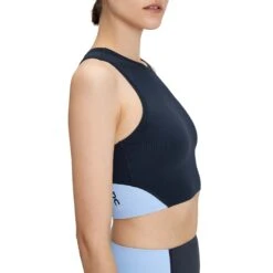 On | Women's Movement Crop - Navy -Cheap Sports Store 1WD10110900 W On MovementCrop side