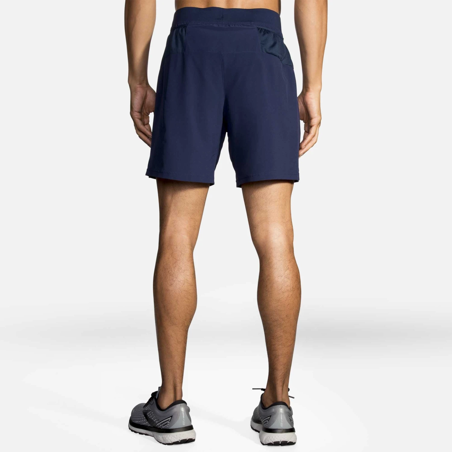 Brooks | Men's Sherpa 7" 2-in-1 Short - Navy 4 Brooks | Men's Sherpa 7" 2-in-1 Short - Navy - Image 2