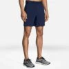 Brooks | Men's Sherpa 7" 2-in-1 Short - Navy 1 Brooks | Men's Sherpa 7" 2-in-1 Short - Navy -Cheap Sports Store 211333451 M brooks sherpa7in2in1short modelfront
