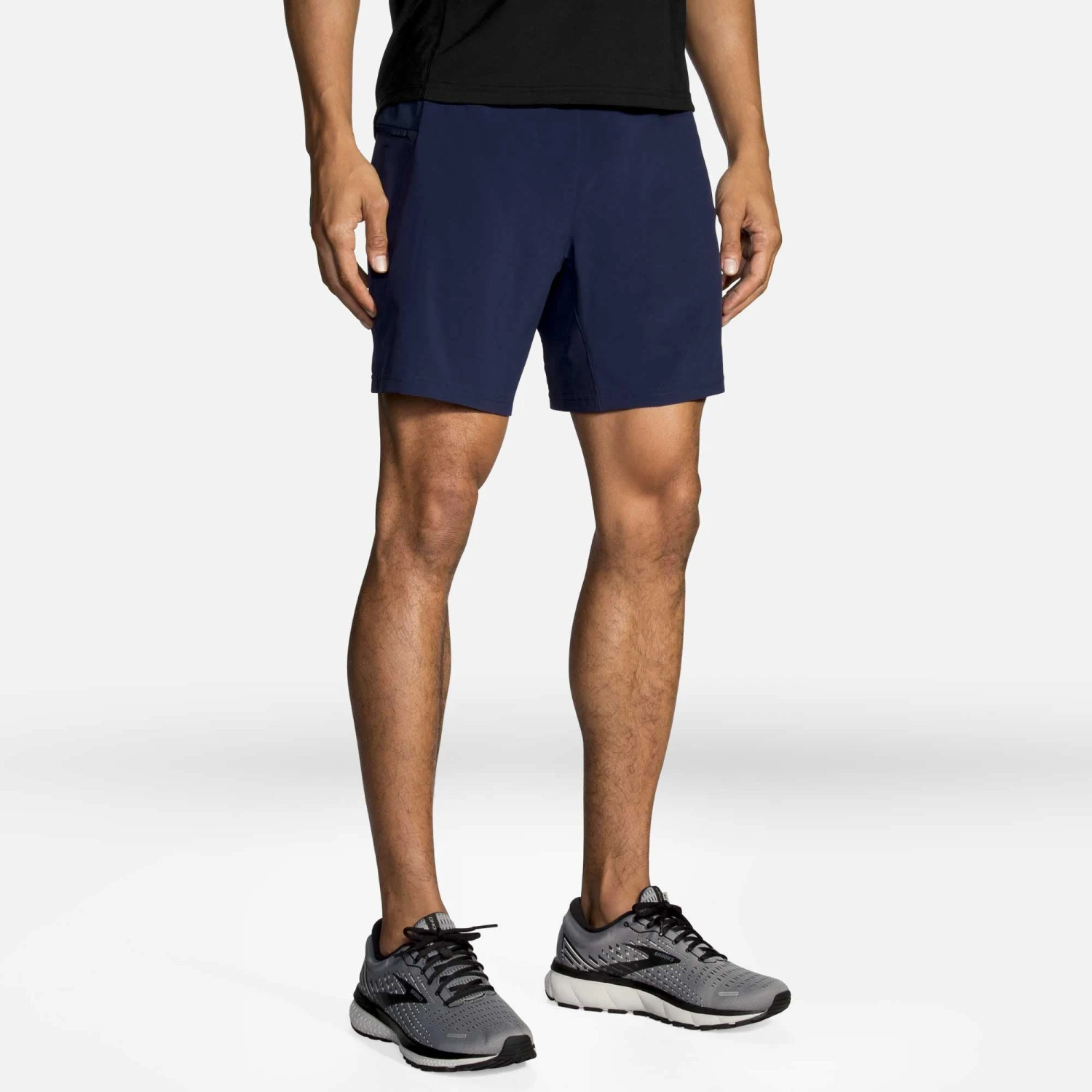 Brooks | Men's Sherpa 7" 2-in-1 Short - Navy 5 Brooks | Men's Sherpa 7" 2-in-1 Short - Navy - Image 3