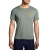 Brooks | Men's Distance Short Sleeve 2.0 - Pebble -Cheap Sports Store 211453359 M Brooks DistanceShortSleeve2.0 front
