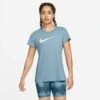 Nike | Women's Dry Tee DFC Crew -Cheap Sports Store AQ3212 495 W Nike DryTeeDFCCrew front
