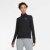Nike | Women's Dri-Fit Element Top HZ - Black -Cheap Sports Store CU3220 010 W Nike Dri FitElementTopHZ front