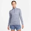 Nike | Women's Dri-FIT Element 1/2-Zip Running Top - Diffused Blue -Cheap Sports Store CU3220 491 W Nike DFElementTopHZ front