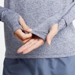 Nike | Women's Dri-FIT Element 1/2-Zip Running Top - Diffused Blue 9 Nike | Women's Dri-FIT Element 1/2-Zip Running Top - Diffused Blue -Cheap Sports Store CU3220 491 W Nike DFElementTopHZ sleeve