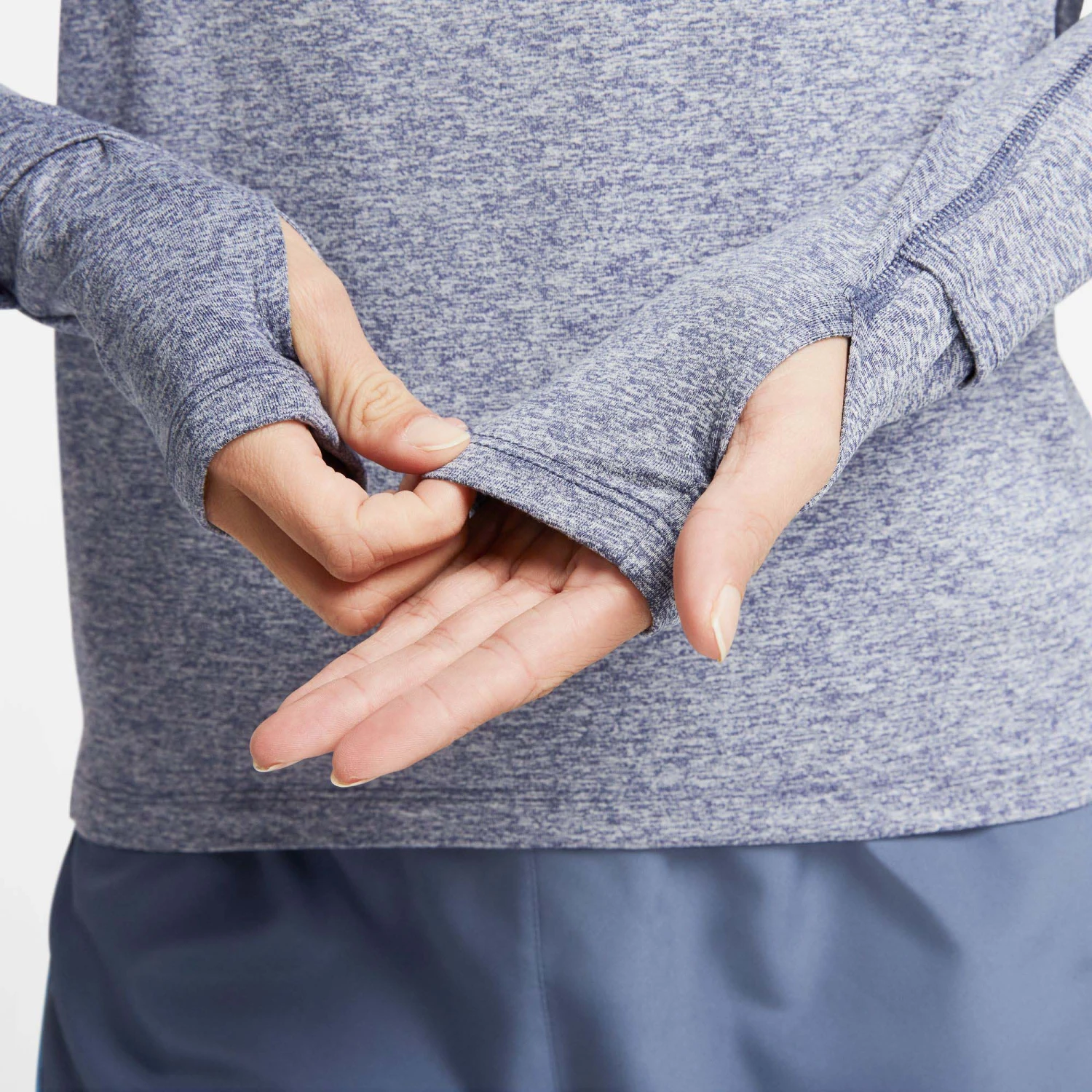 Nike | Women's Dri-FIT Element 1/2-Zip Running Top - Diffused Blue 6 Nike | Women's Dri-FIT Element 1/2-Zip Running Top - Diffused Blue - Image 4