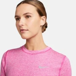Nike | Women's Dri-FIT Element Running Crew - Active Fuchsia -Cheap Sports Store CU3277 623 W Nike DFElementCrew neck