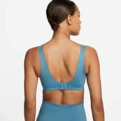 Nike | Women's Alpha High-Support Padded Adjustable Sports Bra - Noise Aqua -Cheap Sports Store DD0430 440 W Nike DFAlphaBra back