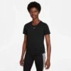 Nike | Women's Dri-FIT ONE Standard Fit Short-Sleeve Top - Black -Cheap Sports Store DD0638 010 W Nike ONEDri FitSSSTDTop front