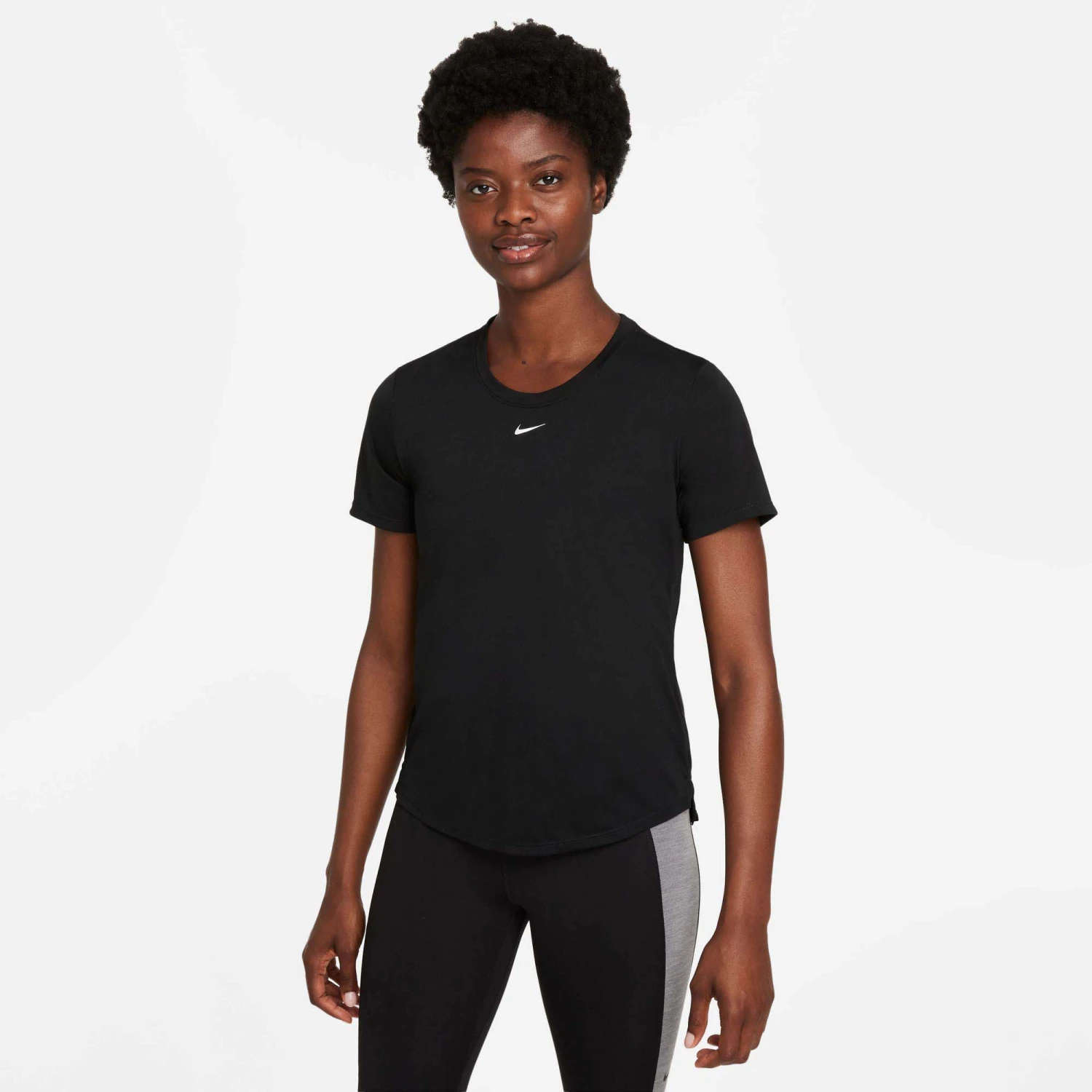 Nike | Women's Dri-FIT ONE Standard Fit Short-Sleeve Top - Black 3 Nike | Women's Dri-FIT ONE Standard Fit Short-Sleeve Top - Black