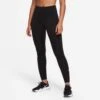 Nike | Women's One Therma-Fit MR Tight - Black -Cheap Sports Store DD5475 010 W Nike OneTherma FitMRTight front