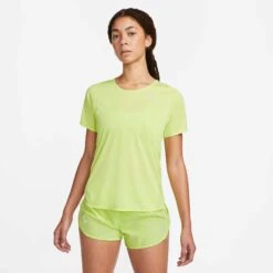 Nike | Women's Dri-FIT Race Short-Sleeve Running Top - LT Lemon Twist