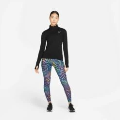 Nike | Women's DF Run Division MR Tight -Cheap Sports Store DM7555 010 W Nike DFRunDivisionMRTight fullbodyfront