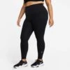 Nike | Women's One Dri-FIT High-Rise Leggings (Plus Size) - Black -Cheap Sports Store DN5521 010 W Nike OneDFHRTightPlus front