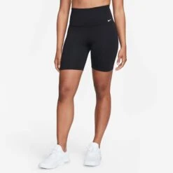 Nike | Women's Dri-FIT One High-Waisted 7 Inch Biker Shorts - Black -Cheap Sports Store DV9022 010 W Nike OneDFHR7InShort front