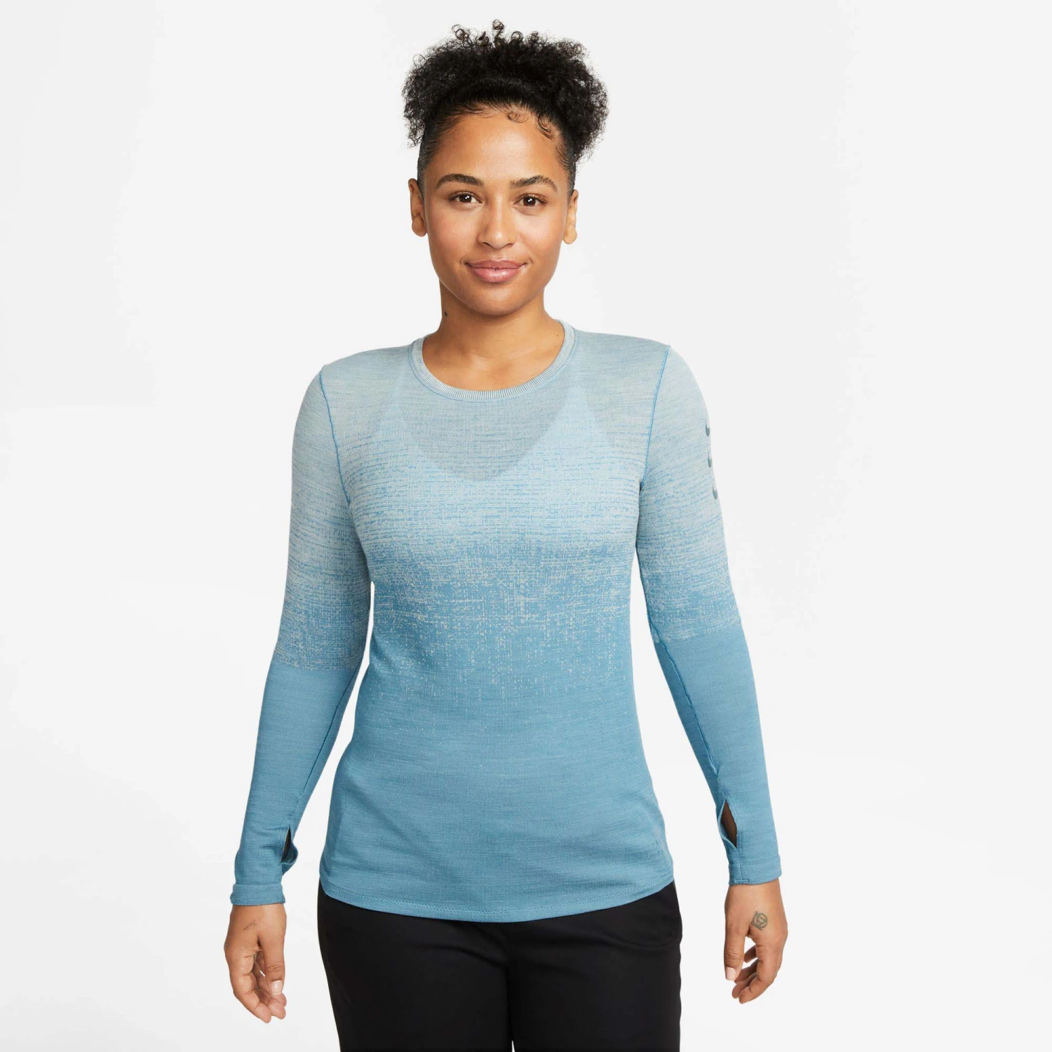 Nike | Women's Dri-FIT ADV Run Division Long-Sleeve Running Top - Light Silver 3 Nike | Women's Dri-FIT ADV Run Division Long-Sleeve Running Top - Light Silver