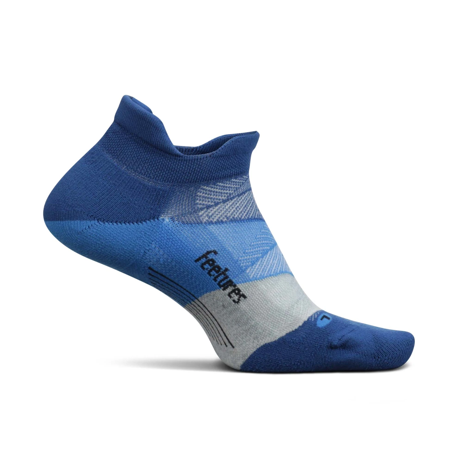 Feetures | Unisex Elite Ultra Light No Show Tab - Buckle Up Blue 4 Feetures | Unisex Elite Ultra Light No Show Tab - Buckle Up Blue - Image 2