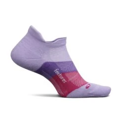 Feetures | Unisex Elite Max Cushion No Show Tab - Lace Up Lavender -Cheap Sports Store EC502579 Feetures EliteMaxCushionNoShowTab side