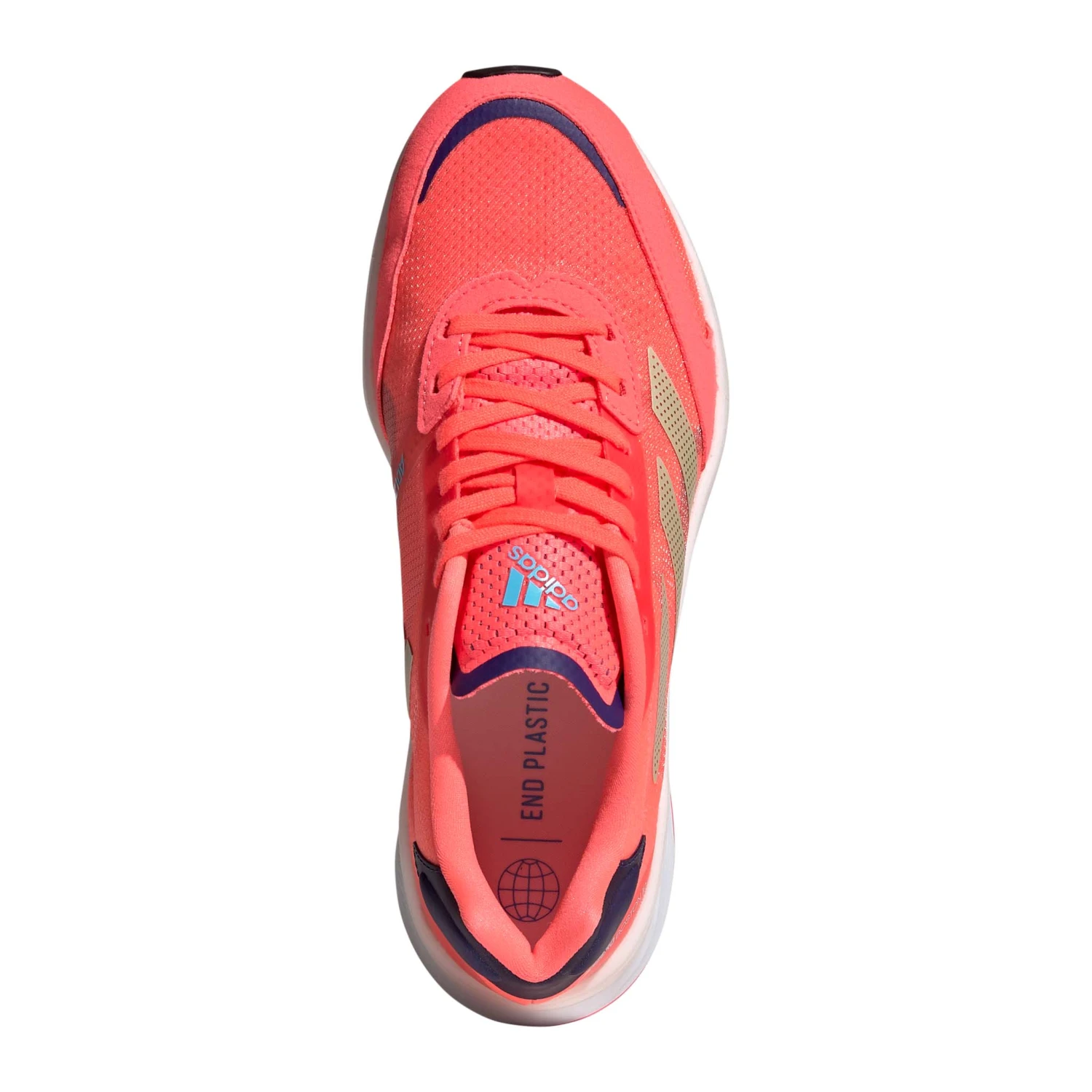 Adidas | Women's Adizero Boston 10 Running Shoes - Turbo 7 Adidas | Women's Adizero Boston 10 Running Shoes - Turbo - Image 5