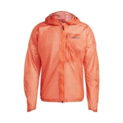 Adidas | Men's Terrex Agravic 2.5L Rain.RDY Jacket - Semi Impact Orange -Cheap Sports Store HS9544 m adidas TerrexAgravic2.5LRain.RDYJacket front3