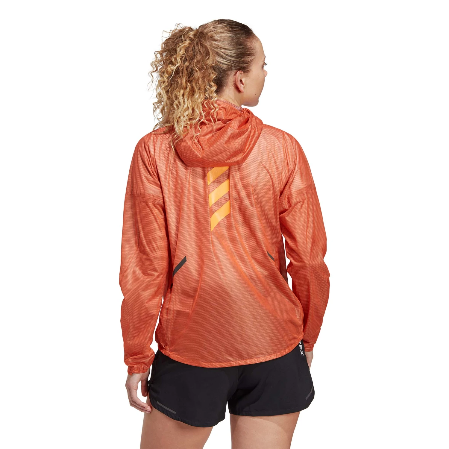 Adidas | Women's Terrex Agravic 2.5L Rain.RDY Jacket - Semi Impact Orange 4 Adidas | Women's Terrex Agravic 2.5L Rain.RDY Jacket - Semi Impact Orange - Image 2