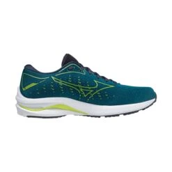 Mizuno | Men's Wave Rider 25 Running Shoes - Harbour Blue -Cheap Sports Store J1GC210382 M Mizuno Waveride25 Side