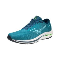 Mizuno | Men's Wave Inspire 18 Running Shoes - Algiers Blue -Cheap Sports Store J1GC224402 M Mizuno WaveInspire18 frontside