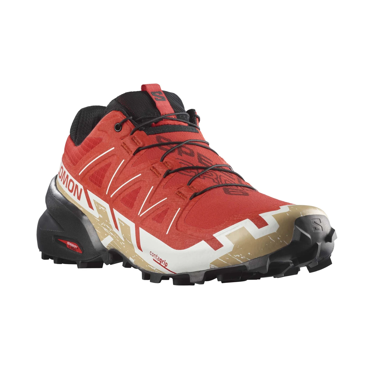 Salomon | Men's Speedcross 6 Running Shoes - Fiery Red 6 Salomon | Men's Speedcross 6 Running Shoes - Fiery Red - Image 4