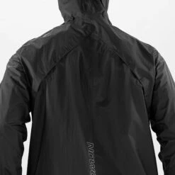 Salomon | Men's Bonatti Waterproof Jacket - Deep Black -Cheap Sports Store LC1873900 M Salomon BonattiWPJacket backdetail