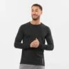 Salomon | Men's Sense Aero Long Sleeve Tee - Deep Black 2 Salomon | Men's Sense Aero Long Sleeve Tee - Deep Black -Cheap Sports Store LC1878100 M Salomon SenseLSTee frontonbody