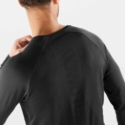 Salomon | Men's Sense Aero Long Sleeve Tee - Deep Black 8 Salomon | Men's Sense Aero Long Sleeve Tee - Deep Black -Cheap Sports Store LC1878100 M Salomon SenseLSTee neck
