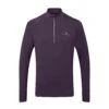 Ronhill | Men's Life Practice 1/2 Zip Tee - Nightshade -Cheap Sports Store RH 006490RH 01017 M Ronhill LifePractise12ZipTee front