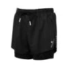 Ronhill | Women's Tech Distance Twin Short - All Black 1 Ronhill | Women's Tech Distance Twin Short - All Black -Cheap Sports Store RH 006594R009 W Ronhill TechDistanceTwinShort front