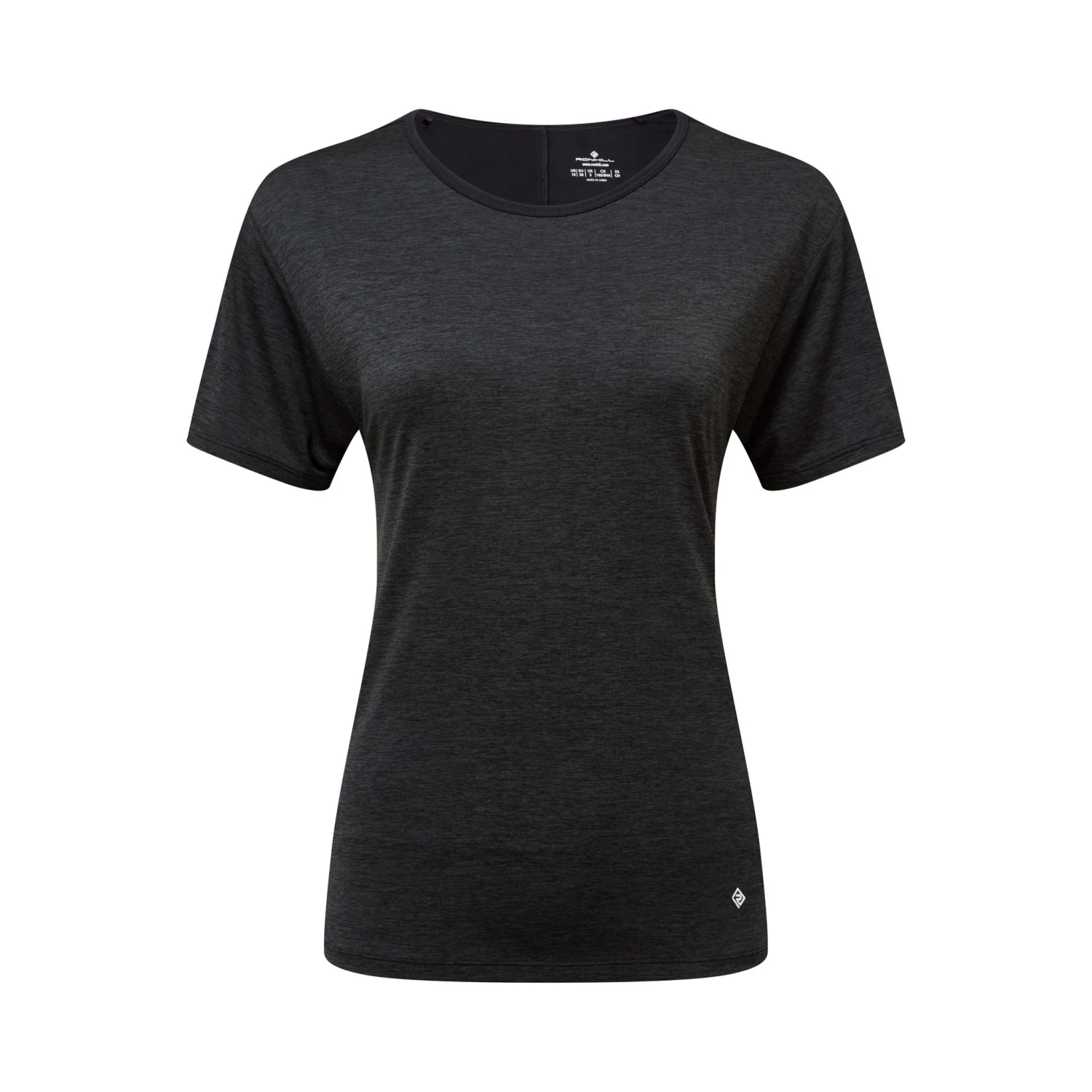 Ronhill | Women's Tech Glide S/S Tee - All Black 3 Ronhill | Women's Tech Glide S/S Tee - All Black