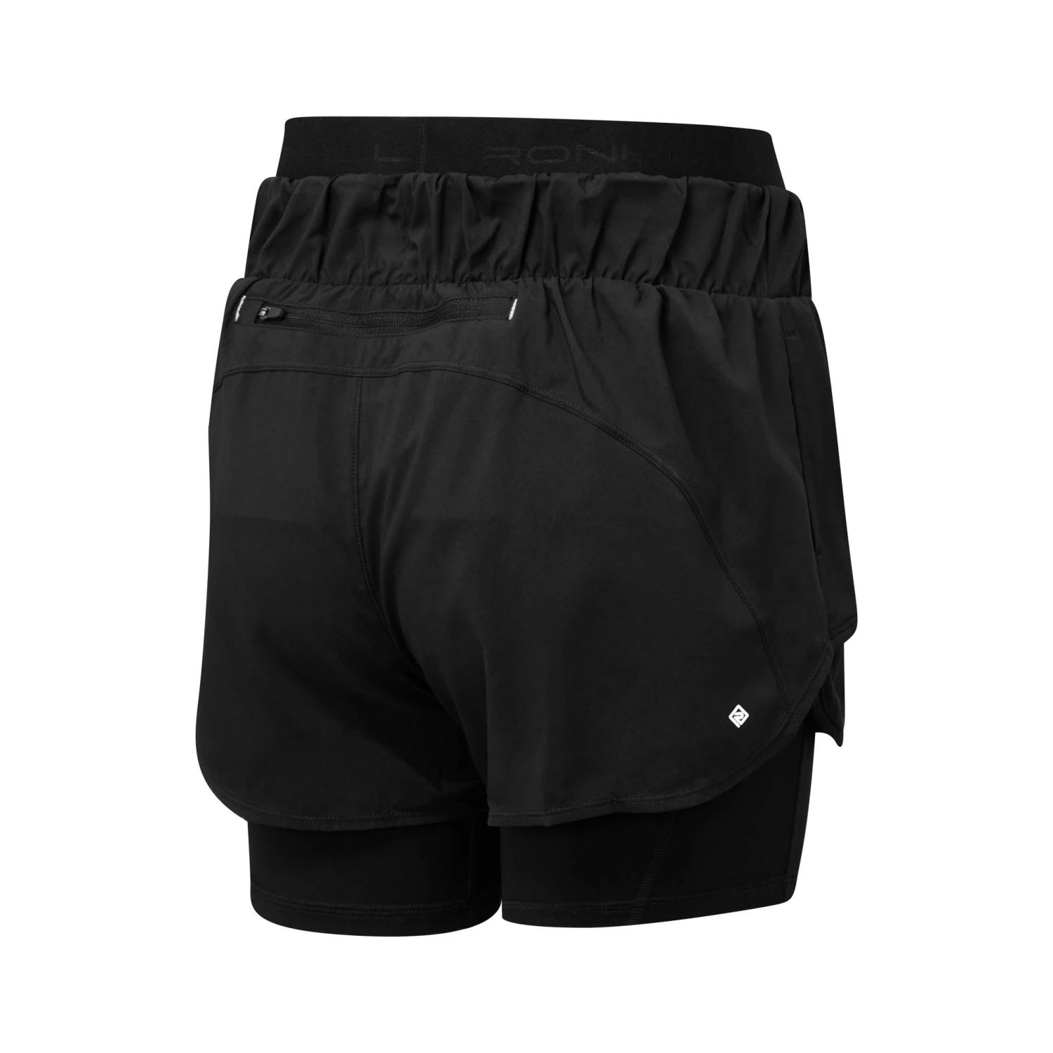 Ronhill | Women's Tech Twin Short - All Black 4 Ronhill | Women's Tech Twin Short - All Black - Image 2