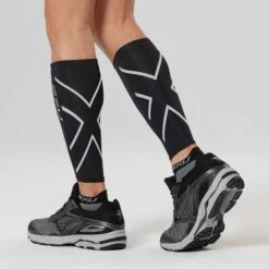 Front Page -Cheap Sports Store UA1987bBLKBLK 2XU compressioncalfguards back
