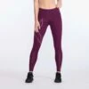 2XU | Women's Light Speed Mid-Rise Compression Tights - Beet -Cheap Sports Store WA6523bBETBEF W 2XU LightSpeedMid RiseCompressionTights frontonbody