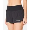 2XU | Women's Aero 2-in-1 3 Inch Short -Cheap Sports Store WR6533BBLKSRF F 2xu aero2in13inshort side2 1