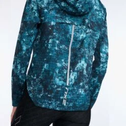 2XU | Women's Aero Jacket - Trailscape Blue -Cheap Sports Store WR6859aWTBSRF W 2XU AeroJacket backclose