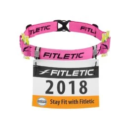 Fitletic | Unisex Race II Number Running Belt -Cheap Sports Store race ii number belt black pink features 1